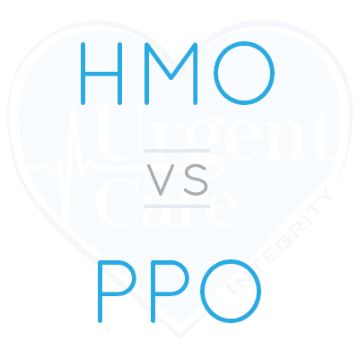 A sign reads HMO vs PPO