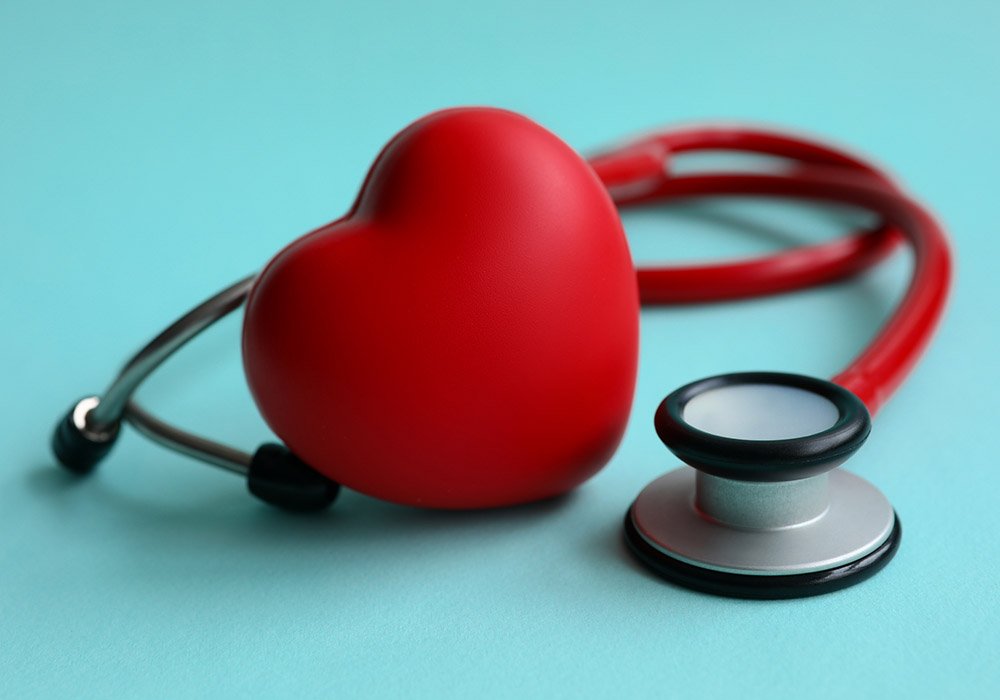 A stethoscope shaped like a heart